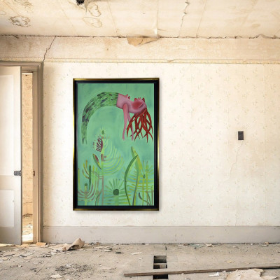 Aqui abajo | Marina Anaya | Pintura sobre lienzo |  Galería Madrid