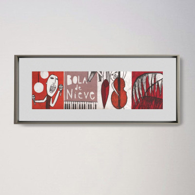 Jazz Latino II | Marina Anaya | Grabado |  Galería A Cuadros Madrid