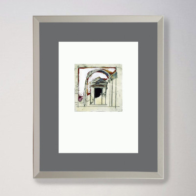 Arquitectura. Puerta con arco | Alessandro Reggioli | Grabado |  Galería Madrid