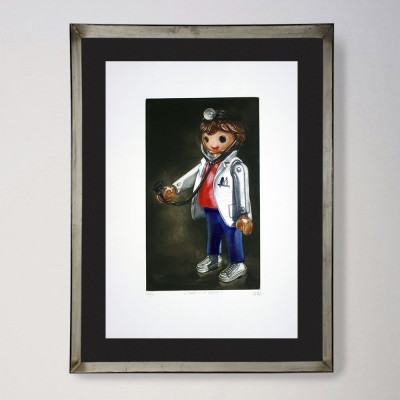 Jugando a lo médicos | Ramiro Undabeytia | Grabado |  Galería Madrid