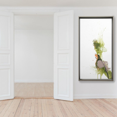 Trayendo alegría | Belén Gonzalo | Painting on canvas| A Cuadros Gallery Madrid