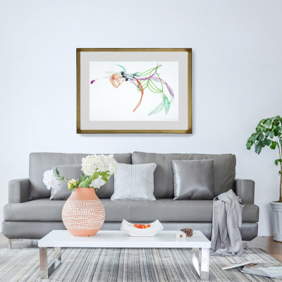 Marchito las flores | Belén Gonzalo | Painting on paper | A Cuadros Gallery Madrid