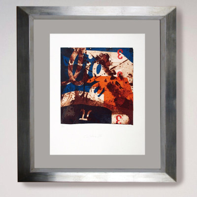 Carteles III | Mario Marini pintor | Grabado abstracto | A Cuadros