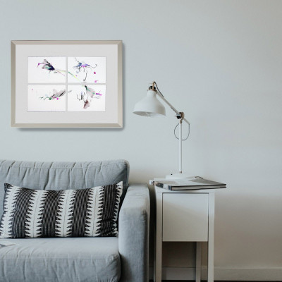 Fuera de tiempo | Belén Gonzalo | Pintura sobre papel |  Galería Madrid