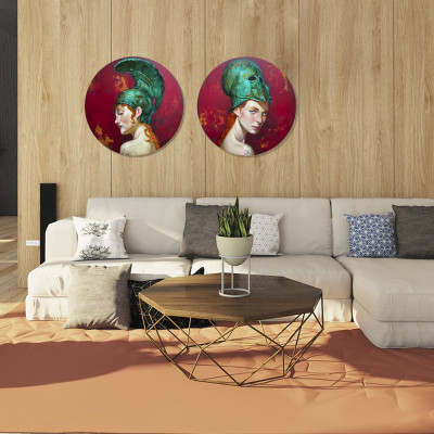 Diosa Atenea | Fernando Vicente | Pintura sobre tabla | A Cuadros Madrid
