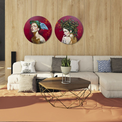 Diosa Hermes | Fernando Vicente | Pintura sobre tabla | A Cuadros Madrid