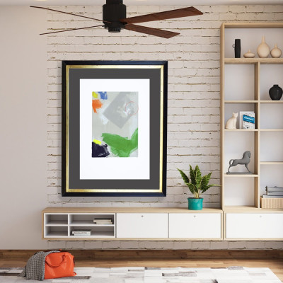 Gris con verde | Joaquín Capa | Abstracción | A Cuadros Madrid