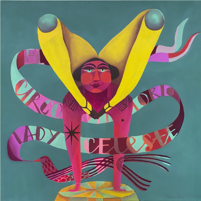 Lady Celeste | Marina Anaya | Pintura sobre lienzo | A Cuadros Madrid