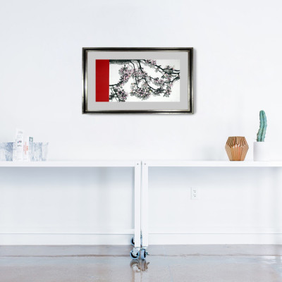 Almendro rojo | Cristina Sicilia | Grabado |  Galería Madrid