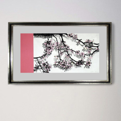 Almendro Rosa | Cristina Sicilia | Grabado |  Galería Madrid