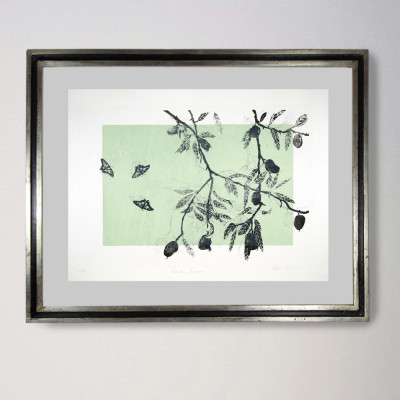 Almendro y mariposas | Cristina Sicilia | Grabado |  Galería Madrid