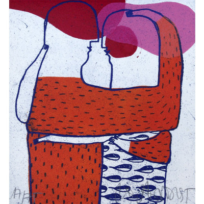 Tu silencio | Marina Anaya | Grabado figurativo | A Cuadros Madrid