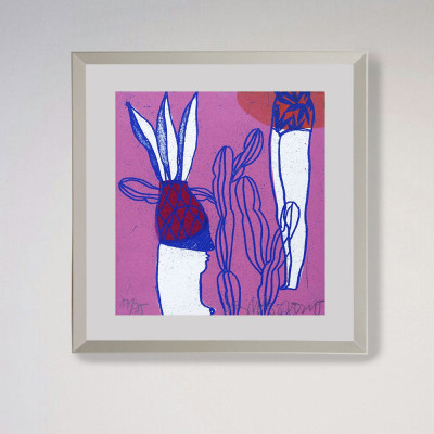 Tu risa | Marina Anaya | Grabado figurativo | A Cuadros Madrid