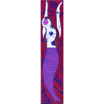 Tres | Grabado de sirenas de Marina Anaya | Grabado figurativo