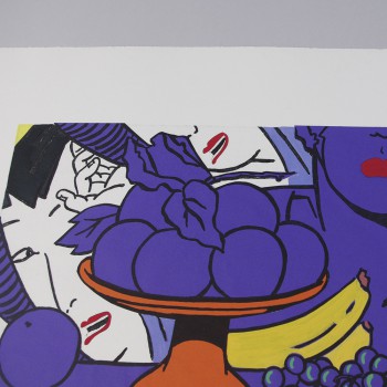 Bodegón collage morado 2