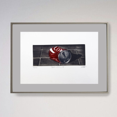 Qué lata II | Grabado de la la Coca-Cola de Ramiro Undabeytia