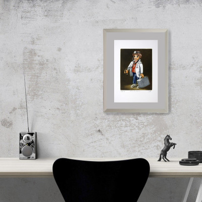 Médico de familia | Grabado de Ramiro Undabeytia | Arte Madrid