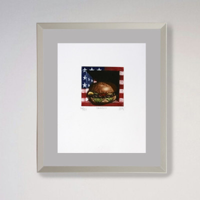 Hamburguesa | Grabado figurativo de Ramiro Undabeytia | Galería