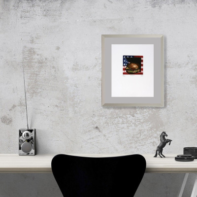 Hamburguesa | Grabado figurativo de Ramiro Undabeytia | Galería