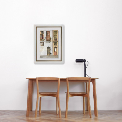 La visita | Litografía de Didier Lourenço | Galería de arte Madrid