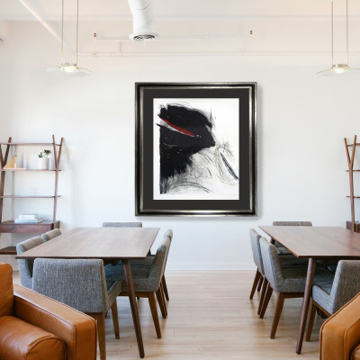 Disturbo su rosso e nero | Gabriella Locci | Grabado |  Galería Madrid